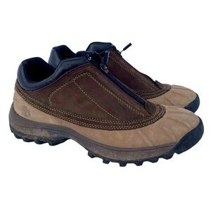 Timberland women’s Low Duck Boots Style 84646 Zip-Up Brown Size 8